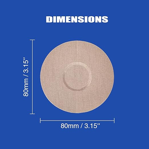 Sensor Cover Patches - Waterproof Adhesive Patches Compatible with Libre 3 - Waterproof & Sweatproof Cover for Continuous Glucose Monitor Sensor, Stable for 20 Days(20+ Pack) (Tan)