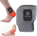 Cordless Ankle Heating Pad, Ankle Massager for Circulation and Pain Relief, Foot Renew Triple Method Massager with 3 Levels of Heat and Vibration for Swelling Foot. Smart Timer and Portable (1Pc)