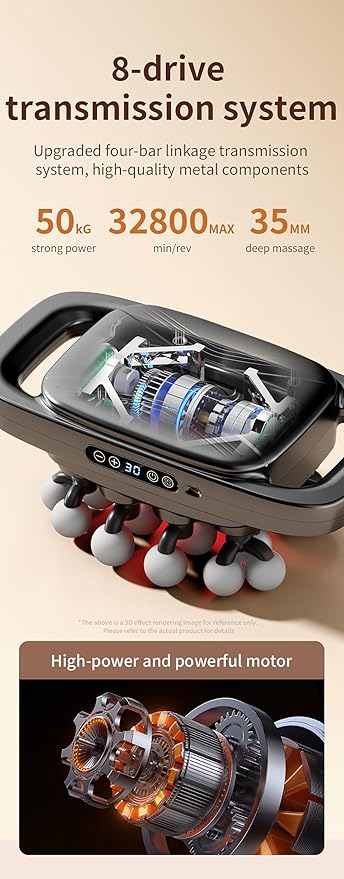 20-Head Massage Gun Set, Deep Tissue Percussion Massager with 3 Modes & 30 Intensities,Quiet Muscle Massage Gun for Back,Shoulders, Legs, Foot, Body Muscle Pain Relief Ideal Gifts (20-Head)