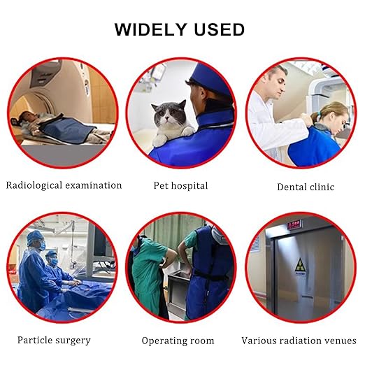 X-ray Protection Thyroid Collar Shield, Lightweight Lead Suit, Radiation Resistant Lead Collar for Dentistry(0.5mmpb)