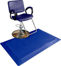 Rhino Mats, Rhino Hide Salon Mat, Non-Slip Standing Cushioned Comfort Anti-Fatigue Mat for Salon, Barbershop, or Spa (Blue Rectangle, 3' x 5' x 1/2")
