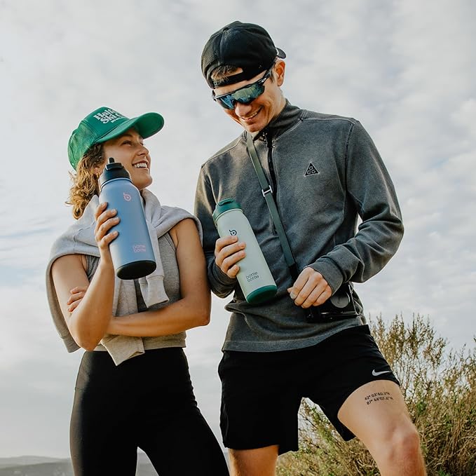 BOTTLE BOTTLE 24oz Insulated Water Bottle Stainless Steel Sport Water Bottle with Straw and Adjustable Lid Daily Pill Organizer