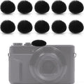 Nezyo 10 Pieces Camera Mic Windscreen Furry Camera Wind Muff Wind Cover Built in Microphone Outdoor Filter for DSLRs Mic Outdoor Windshield