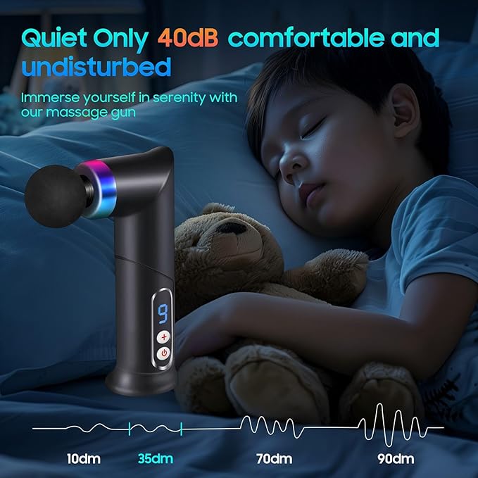 Massage Gun – Mini Massage Gun for Portable Deep Tissue Massage – Quiet Massage Guns for Muscle Relaxation,