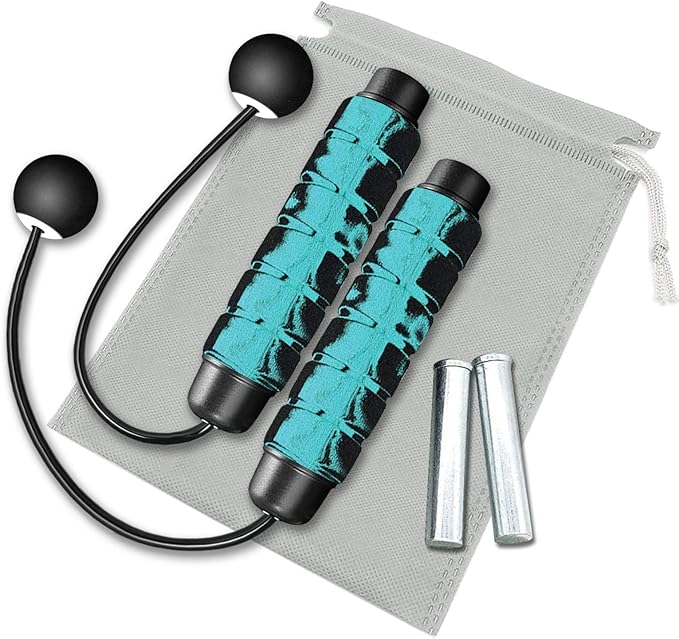 Redify Weighted Cordless Jump Rope for Fitness[Suitable for Different Ages and Levels] Ropeless Jump Rope for Boxing MMA WOD Training, BOD Rope Beachbody MBF,High Speed Rope Skipping for Narrow Space