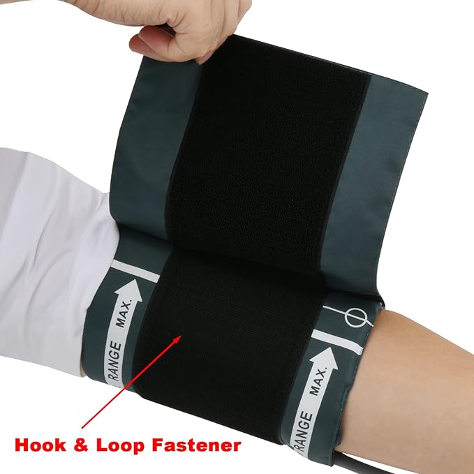 Cosmos Blood Pressure Monitor Replacement Cuff with Metal Air Hose Connector for Blood Pressure Monitor and Machine for 33-47 cm Upper Arm Circumference (Large Adult Size)