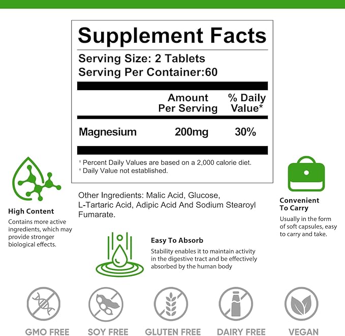 H2 Molecular Hydrogen Water Tablets with Magnesium,120 Tablets Fast-Dissolving H2 Molecular Hydrogen Supplements, Supports Brain Health and Cognitive Function,Non-GMO, Gluten Free