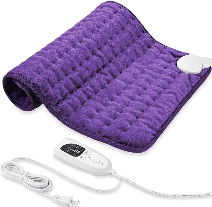 Electric Heating pad for Back Neck Shoulder Knee Arms Legs- Electric Heat Pads with 6 Heat Settings & Auto Shut Off &Dry/Moist Heat Heating Pad for Birthday Mother Father Girl Men Women
