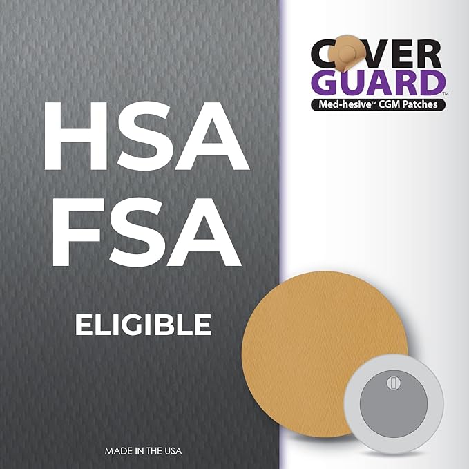 CGM Overpatch | Freestyle Libre 3 | Tan Full Coverage Design| 25-Count | Waterproof Adhesive | Anti-Fray | Easy Application & Removal | Made in USA | Sensor Protection