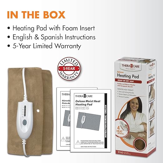 Deluxe Heating Pad Moist/Dry Heat Therapy
