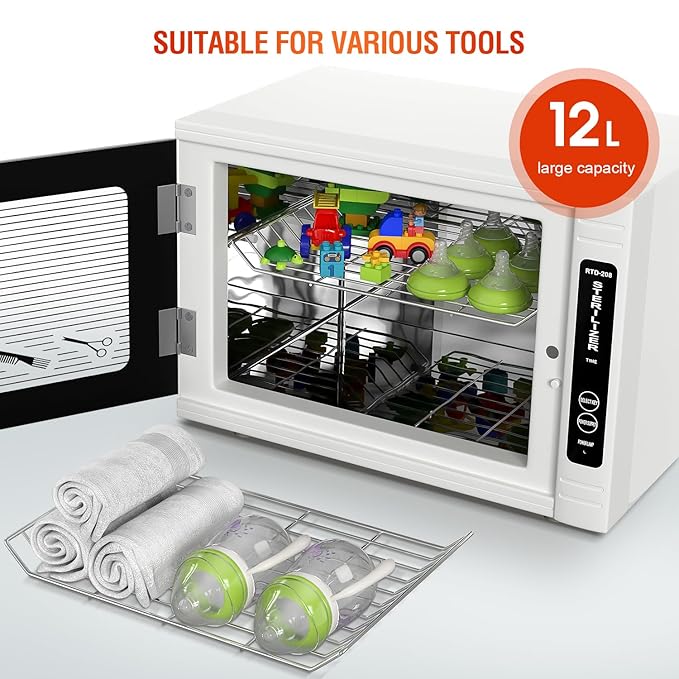 UV Sanitizer Cabinet. UV Light Sanitizer Box with Timer Setting, Suitable for Cleaning of Various Items
