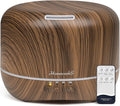Aromatherapy Essential Oil Diffuser for Room: Air Humidifier Aroma Scent Cool Mist Diffuser Colorful Lights Wood Cute Small Large Waterless Auto Off Ultrasonic Diffusers for Home Bedroom (300ml)