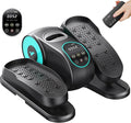 MERACH Under Desk Elliptical Machine, Leg Exerciser While Sitting for Seniors with Remote Control & 12-Speeds, Quiet Portable Electric Seated Pedal Exerciser Machine for Home Office