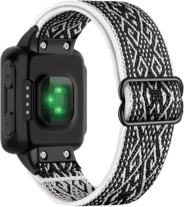 Compatible with Garmin Forerunner 35/30 Band, Nylon Elastic Solo Loop Women Men,Adjustable Replacement Watch Strap for Garmin Forerunner 35 Sport Watchband for SmartWatch