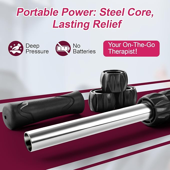 Massage Roller, Muscle Roller Stick, Therapy Roller Stick for Legs, Calf, Thigh, Lipo Roller for Relief Muscles, Deep Tissue Massage Rolling Pin for Trigger Points, Help Sore Muscle Recovery