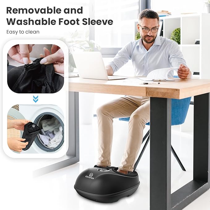 COMFIER Shiatsu Foot Massager with Heat, Feet Massager Machine for Neuropathy Plantar Fasciitis, Up to Men Size 13, Gifts for Men Women