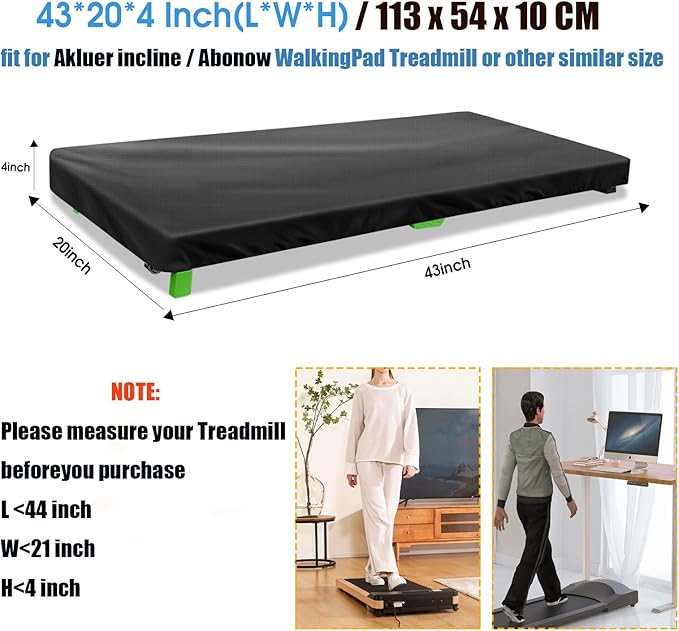Under Desk Treadmill Cover, Dust-Proof Walking Pad Cover, Waterproof Protective Cover for Walking Treadmill Office Under Desk(Cover Only)