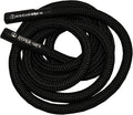 HYPERWEAR Hyper Rope Weighted Short Battle Rope 20 ft / 15 lb – Black