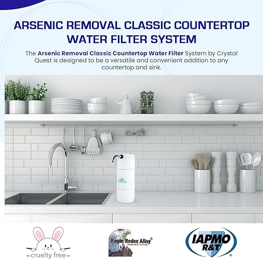 Arsenic Removal | Smart Classic Countertop Water Filter System | White | Crystal Quest