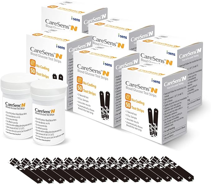 CareSens N Blood Glucose Test Strips (300 ct) - Only for CareSens N Family Meter Kits