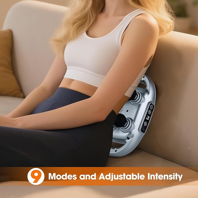 Multi Head Massage Gun Set, Deep Tissue Percussion Massager, 6 Head Electric Massage Tools, Light Grey