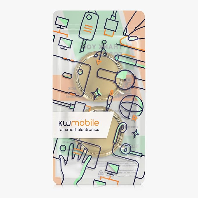 kwmobile 3 Compartment Pill Box - Set of 2X Stainless Steel Travel Box Organizer for Tablets and Prescriptions - Gold