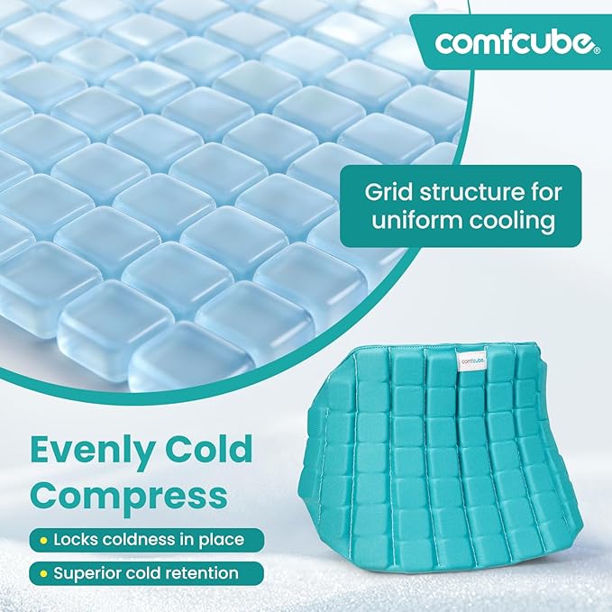 Large Ice Pack for Back Pain Relief, 2 Hours Long Lasting Cold Lower Back Ice Wrap, FSA Eligible, Flexible Cold Pack for Lower Lumbar Pain, Sciatica, Herniated Disc, Surgery Recovery