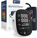 Upper Arm Electronic Blood Pressure Monitor, Adjustable Wide Range Cuff 8.5''-16.5'', Blood Pressure Monitor for Home Travel Use, Large LED Digital Display with 2×120 Memory