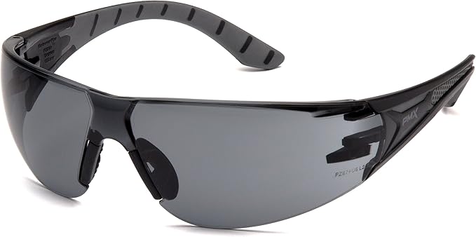 Pyramex Endeavor Plus Safety Glass Black/Gray Frame With Foam Padding Clear H2MAX Anti-fog Lens