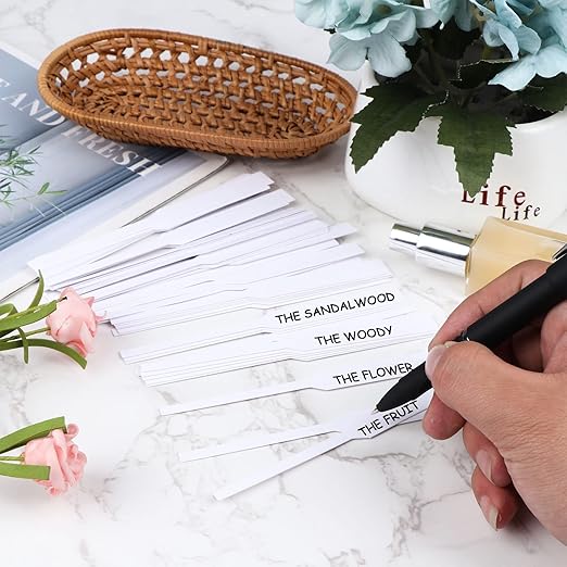600 Perfume Test Strips White Perfume Paper Strips Premium Fragrance Test Strips for scents (SAERW45346379YTR)