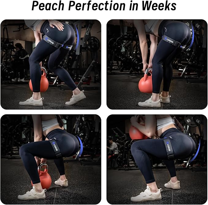 Booty Bands for Working Out Glutes, Adjustable Blood Flow Restriction Bands with Non Slip for Workout Butt & Thigh Building, Occlusion Bands for Women and Men Glutes Easy to Carry
