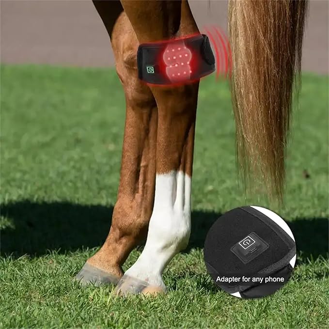 LED Red Light Therapy Device for Horse Hoof, Horse Near Infrared Therapy Wrap Portable Deep Light Therapy for Horse Wounds and cuts Joint Pain Relief