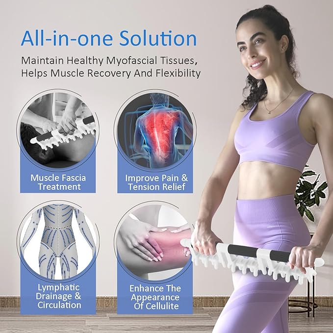 Strict Fascia Massage Tool Large Myofascial Release Blaster Tools for Anti-Cellulite Skin Soothing Lymphatic Drainage Trigger Point Deep Tissue Shoulder, Back，Psoas,Thighs, Butt & Full Body (Black)