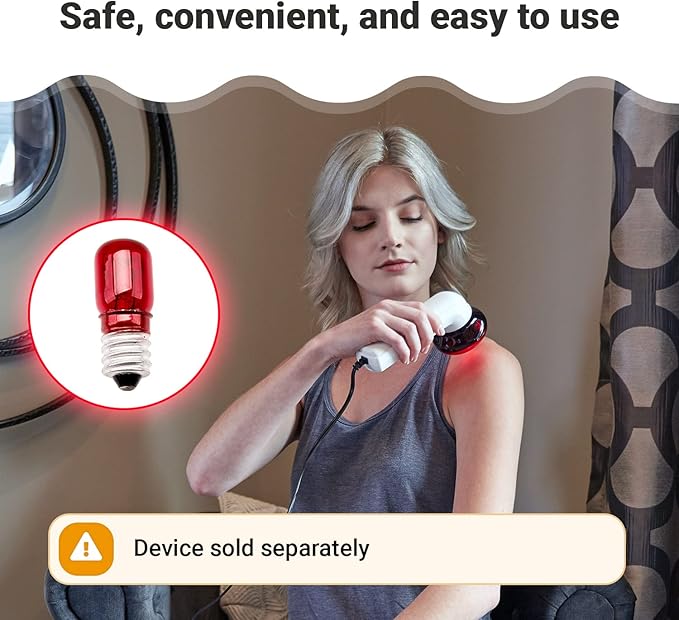 M PAIN MANAGEMENT TECHNOLOGIES 3-Pack Replacement Bulbs for Theralamp and Infarex Handheld Red Light Therapy Devices