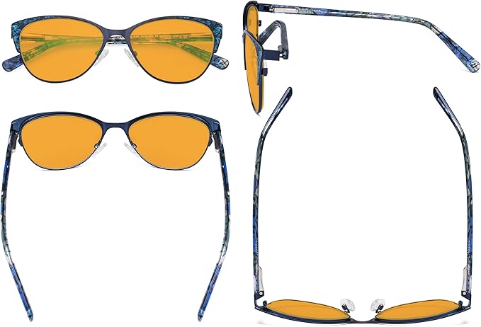 Eyekepper Oversize Ladies Butterfly Design Blue Light Glasses -Computer Screen Eyegalsses Women