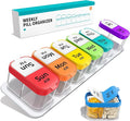 Daviky Extra Large Weekly Pill Organizer 2 Times a Day, XXL AM PM Pill Organizer 7 Day, Big Pill Case with Large Compartments, Daily Medicine Box to Hold Vitamin, Supplement and Medication