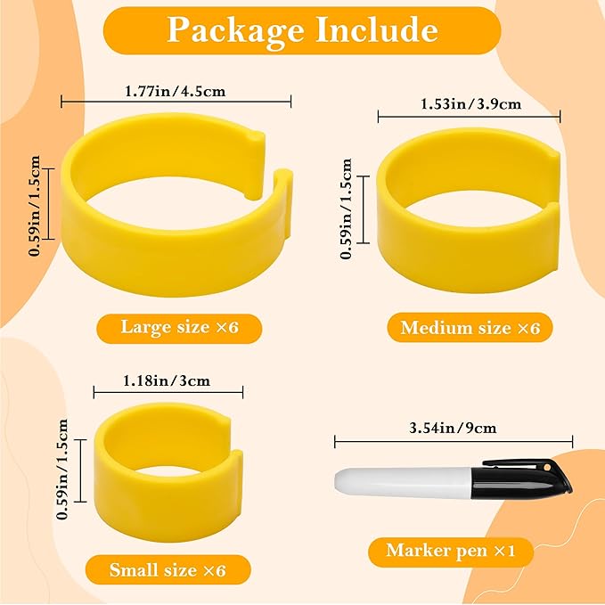 18Pcs Clips for Pill Bottles, Medicine Bottle Label Clips Pill Bottle Clips Made of ABS Material Used to Classify and Administer Drugs