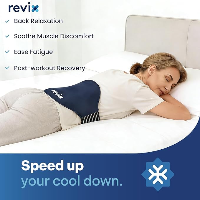 REVIX Extra Large Ice Pack for Back, 2 Packs, Reusable Gel Ice Pack Wrap for Lower Back, 13.4” x 11”, Cold Compress Therapy for Waist, Lower Lumbar, Tailbone Discomfort Relief, Muscle Relaxation