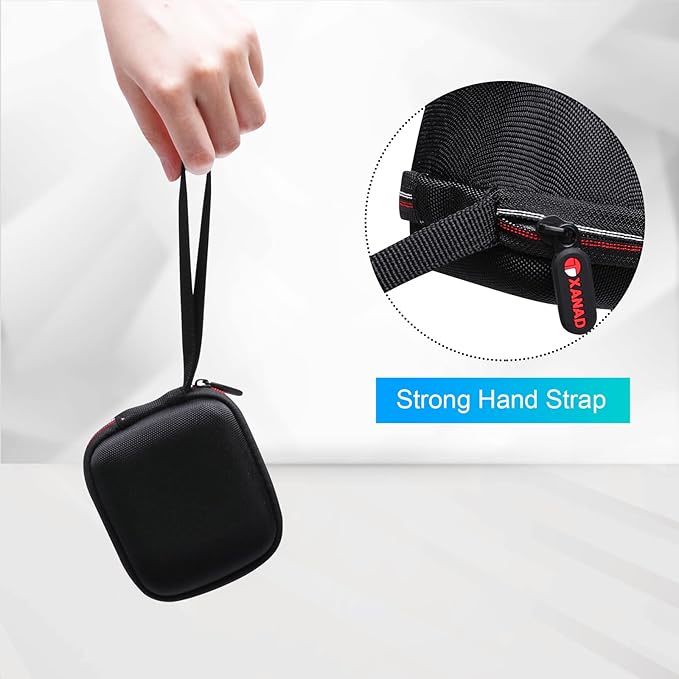 XANAD Hard Case for Wrist Blood Pressure Cuff Monitor Within Size 5'' x 4'' x 4'' - Travel Protective Carrying Storage Bag