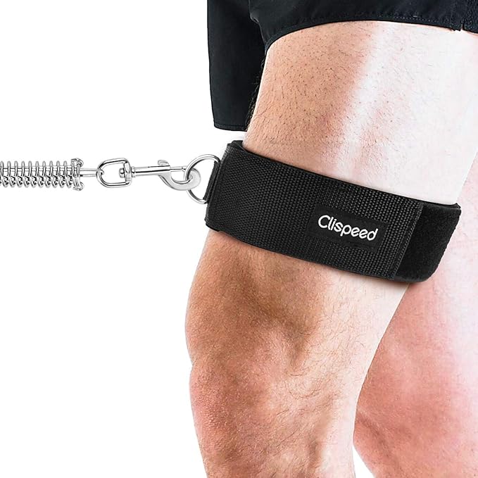 CLISPEED 2pcs Fitness Thigh Straps Padded D-Ring Ankle Strap Leg Cuffs for Gym Cable Machines Thigh Straps Fits Men&Women