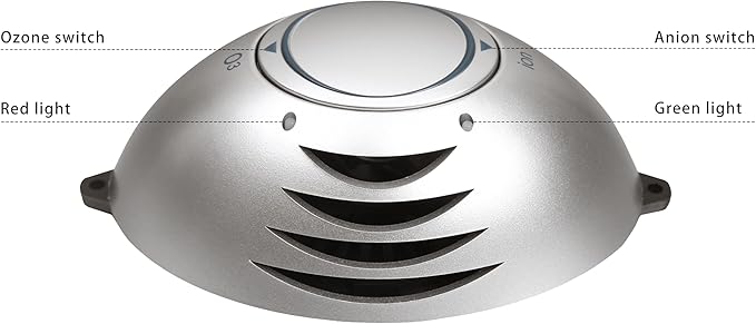 Golden Wave Sauna Oxygen Ionizer & Air Freshener - Negative Ion Generator with Ozone Mode for Odor Reduction, Sauna Accessories for Infrared, Steam & Barrel Sauna, Ultra-Quiet Operation
