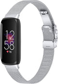 FitTurn Compatible with Fitbit inspire 3 metal band, Replacement Stainless Steel Mesh Watch Band Quick Release Metal Smart Strap for Fitbit inspire 3 Health & Fitness Tracker Watch