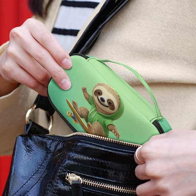 Skating Sloth Insulin Cooler Travel Case for Diabetic, Insulin Cooling Case Travel Portable Insulin Pen Carrying Case Cooler Bag Organizer for Diabetic Supplies