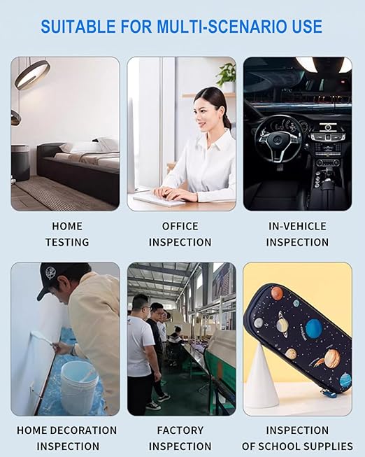 WiFi Air Quality Monitor,15-in-1 Smart Air Quality Tester with PM, CO2, CO, TVOC, HCHO, PM, AQI, Temperature & Humidity, Timer, Battery Powered, for Home & Office，Compatible Tuya/Smart Life App