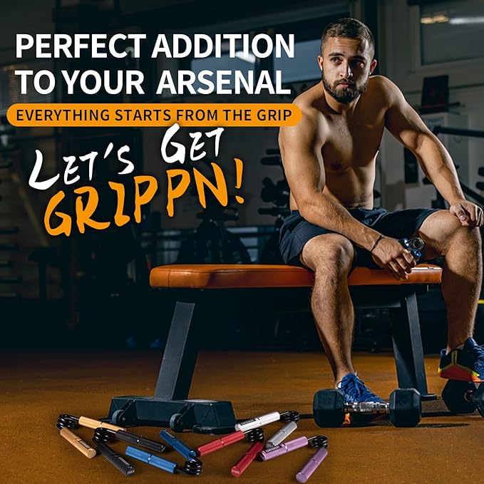 Grip Strength Trainer Set, 50-350LB, Wrist Forearm Strengthener, Metal No Slip, Hand Grip Gripper Strengthener for Strength Training and Exercise, Hand Workout Squeezer Grip Strength