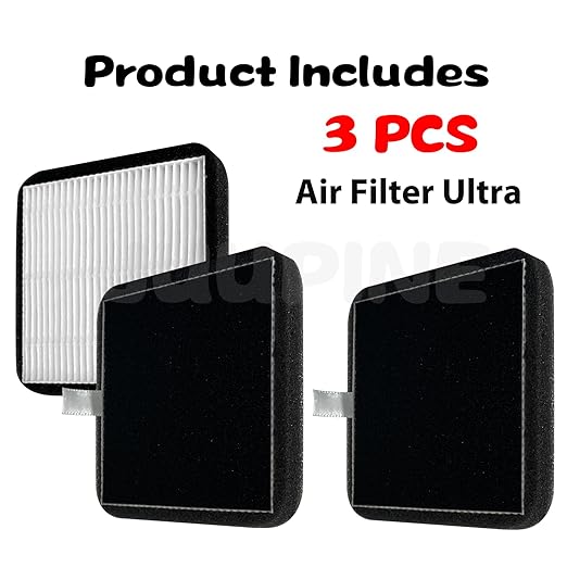 3PC HEPA 13 Layer & Activated Carbon air Filter for Elegoo Centauri Carbon 3D Printer Accessories, ABS, PLA, PETG, PC, and PV filaments VOC Particle Absorption Odor Filter for Elegoo cc 3D Printer