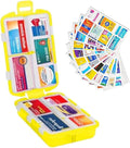 INVODA 7-Day Pill Organizer with Medicine Labels Travel Pill Case Compact, Portable Medication Organizer for Daily Use (3.7 x 2.4 x 1.18 Inches)