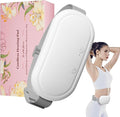 Portable Electric Heating Pad for Period Cramps,Menstrual Heating Pads with 4 Heat Levels and 4 Vibrating Modes for Women Stomach Pain Relief-White