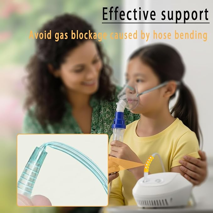 10 Pack Oxygen Tube Support Crimp Straightener for Oxygen Hose Keep Oxygen Hose from Kinking, for Portable Oxygen Concentrator Oxygen Hose Nasal Cannula（Black）