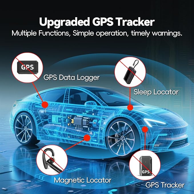 Hidden Camera Detectors, Upgraded AI Bug Detector Anti Spy Camera Finder, GPS Tracker Detector RF WiFi Signal Scanner Rechargeable,5 Working Modes for Hotel,Bathroom,Travel,Office,Car Black